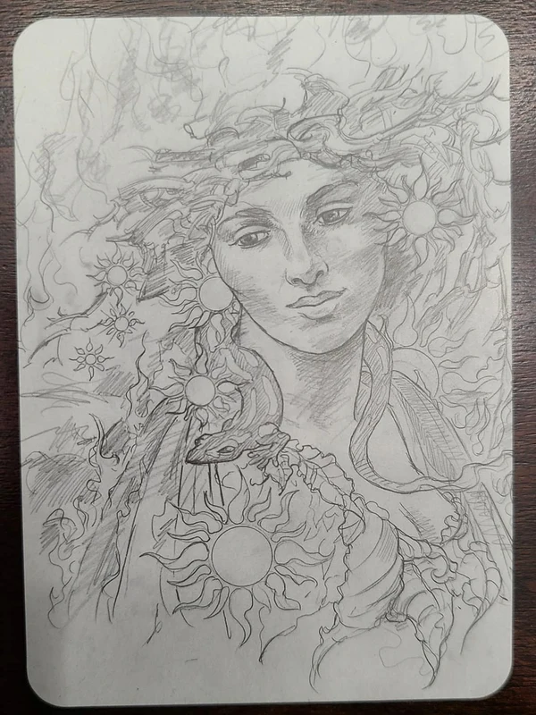 Sketch Avatar of Fire Curio