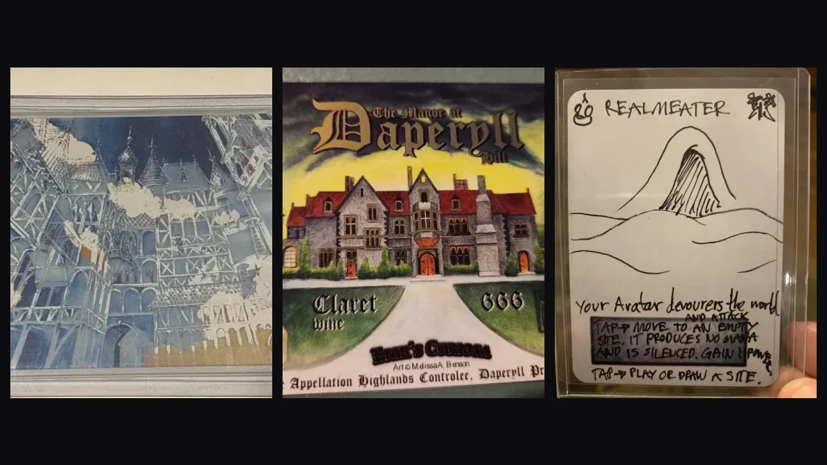 Curios do set Gothic: City of Glass, Daperyll Manor e Realm-Eater Sketch
