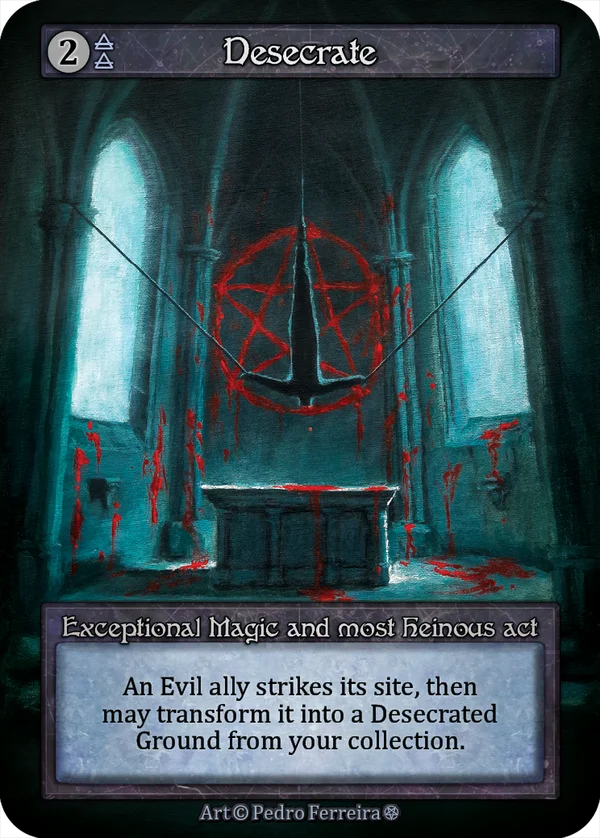 Desecrate — versão regular com pentagrama vermelho
