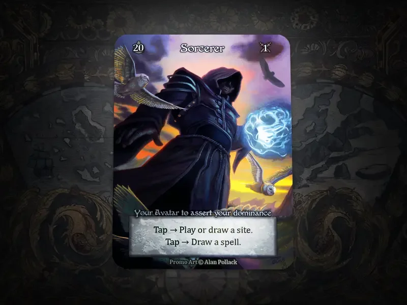 Sorcerer Avatar foil promo por 300 Dust — reward store oficial