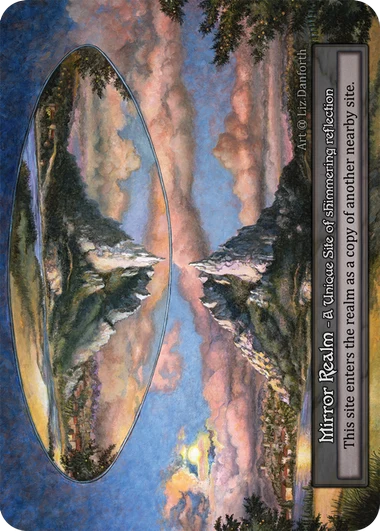 Mirror Realm — carta interpretada como portal aberto por sacrifício de almas em massa