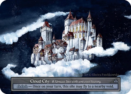 Cloud City — promo catalogado pelo Collector Arthouse (arte de Elwira Pawlikowska)