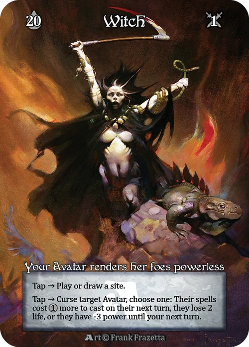 Witch Avatar alt-art Frank Frazetta — Alpha Investments AL promo